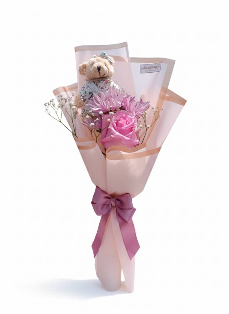 Bouquet Osita tipo llavero